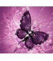 Purple butterfly Broderie Diamant